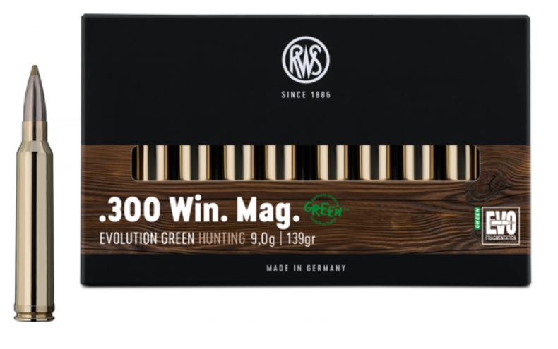 Büchsenpatrone RWS .300 Win. Evo Green Büchsenpatrone RWS .300 Win. Evo Green