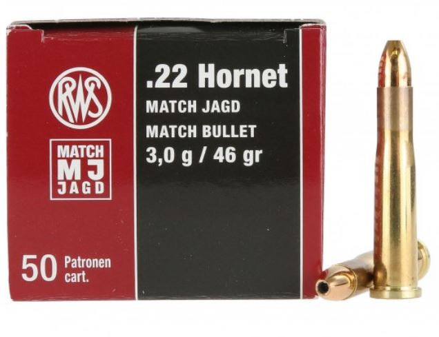 Büchsenpatrone RWS .22 Hornet Büchsenpatrone RWS .22 Hornet