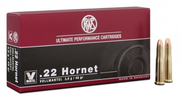 Büchsenpatrone RWS .22 Hornet Büchsenpatrone RWS .22 Hornet