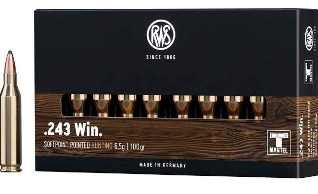 Büchsenpatrone RWS .243 Win. Büchsenpatrone RWS .243 Win.
