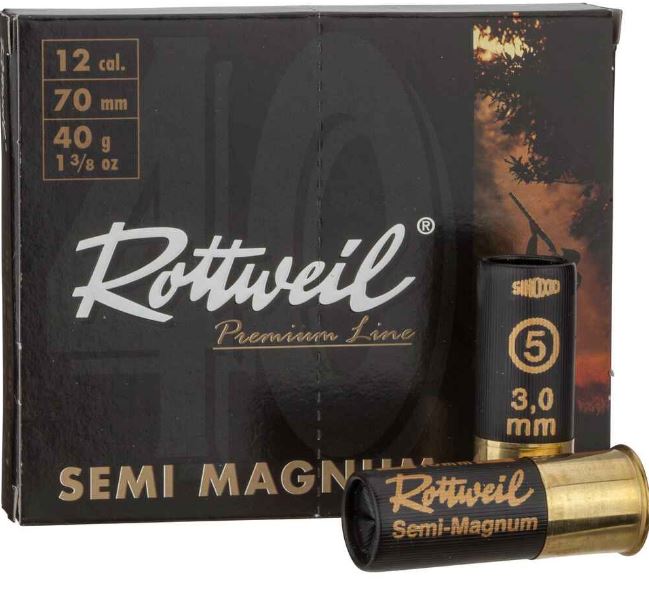 Schrotpatrone ROTTWEIL 12/70 Semi Magnum Schrotpatrone ROTTWEIL 12/70 Semi Magnum