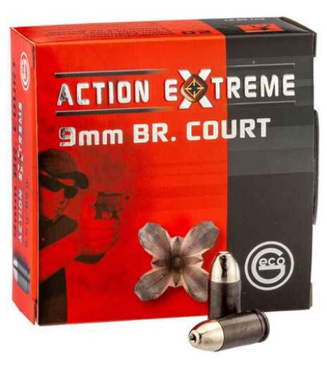 Pistolenpatrone GECO 9mm Br. Court Action Extreme