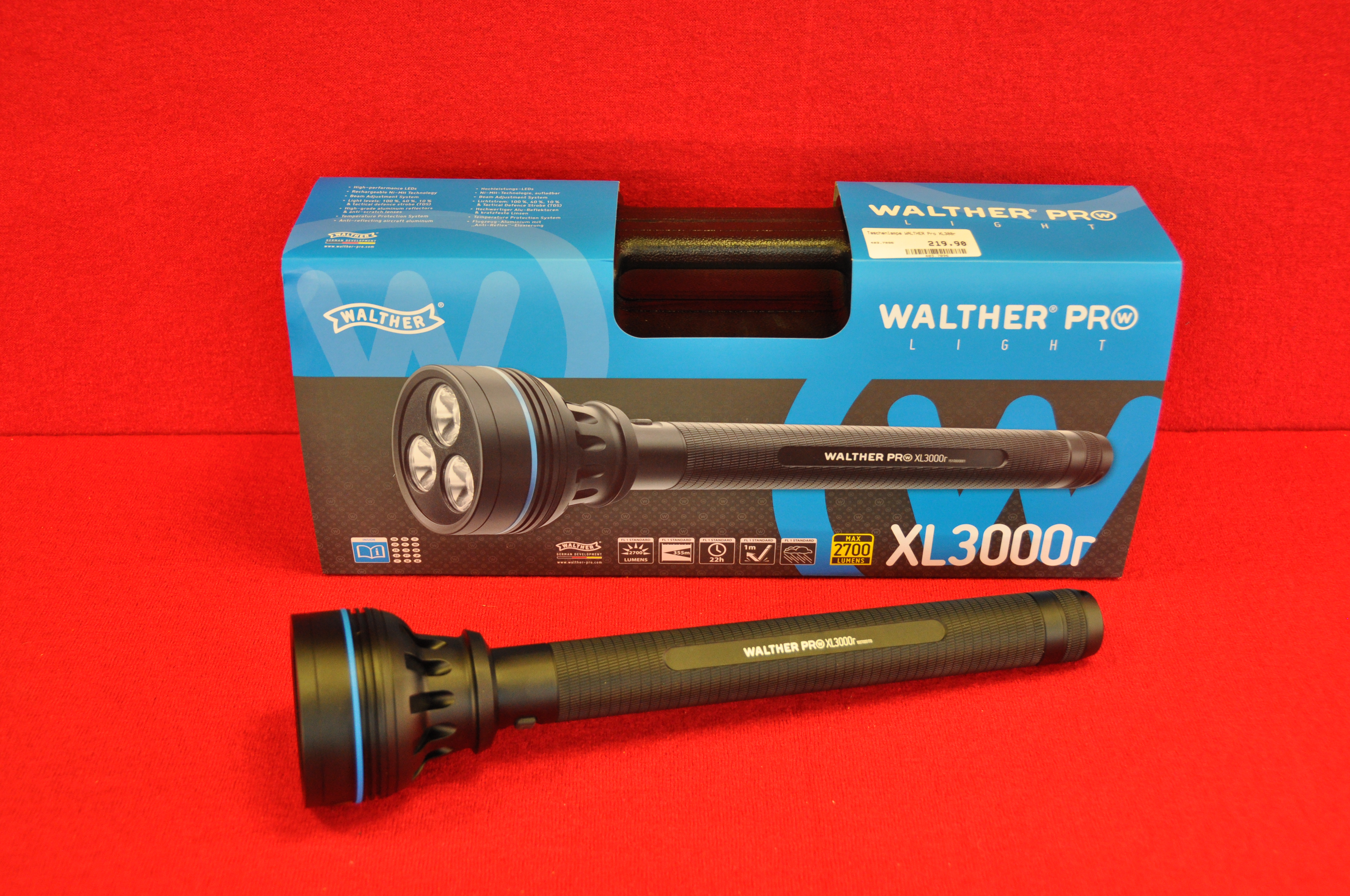 Taschenlampe WALTHER Pro XL300r